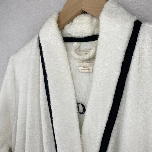 KATE SPADE NEW YORK Robe Womens XS Please Do Not Disturb Terry Belted White - Picture 7 of 15